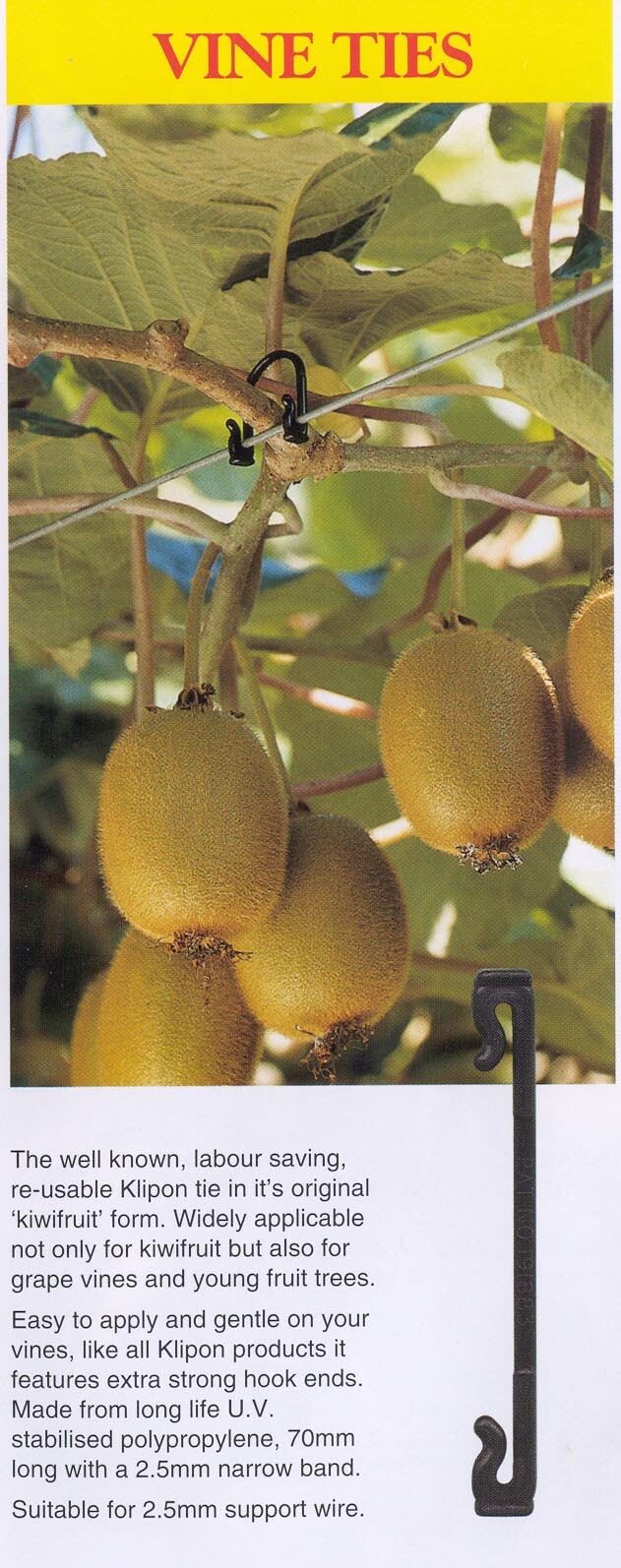 Kiwi Klipon Vine Trellis And Tree Ties Reusable Garden Aid