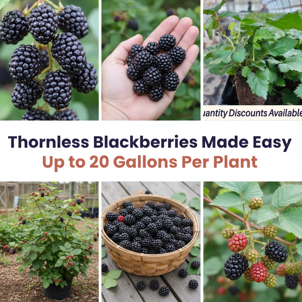Doyle's Thornless Blackberry® Plants - High Yield Fruit Canes
