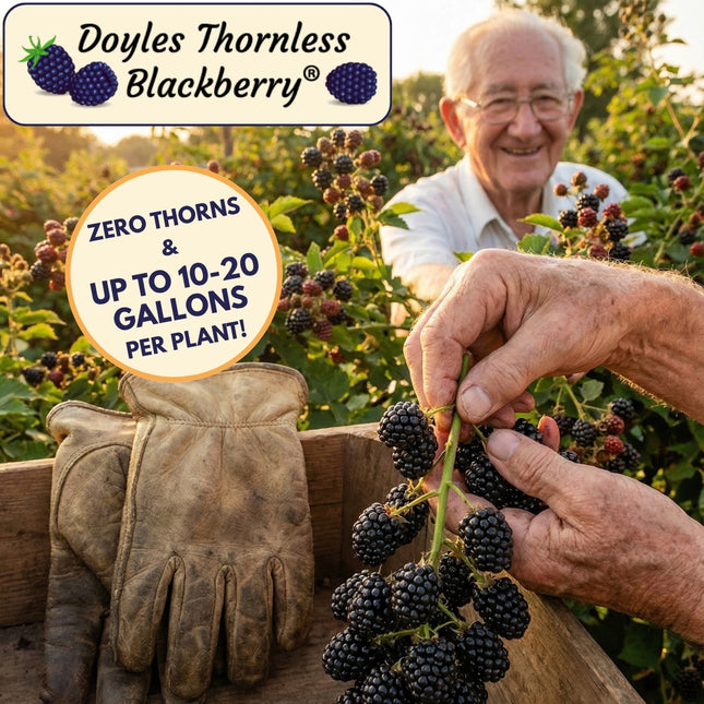 Doyle's Thornless Blackberry® Plants - High Yield Fruit Canes